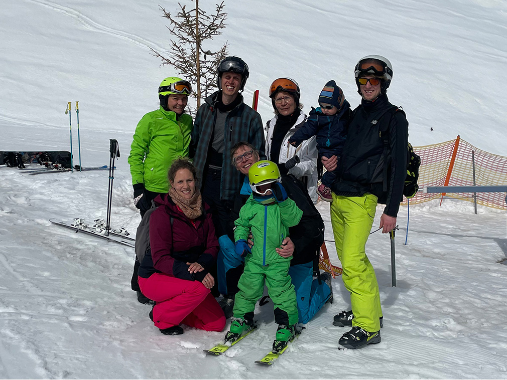 Gruppenbild Skiurlaub