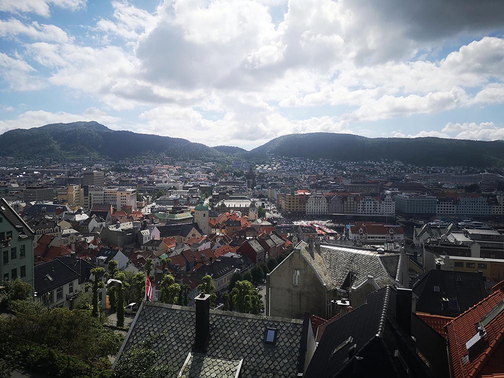 Bergen in Norwegen Aussichtspunkt