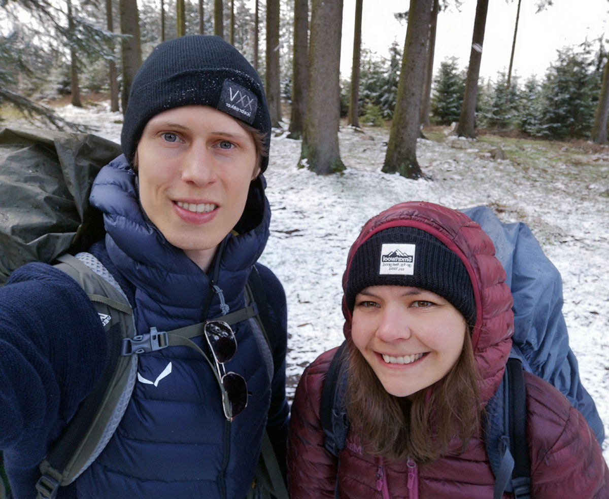 Wandern im Schnee Aylin & Kim